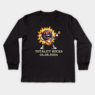 Totality Rocks Kids Long Sleeve T-Shirt